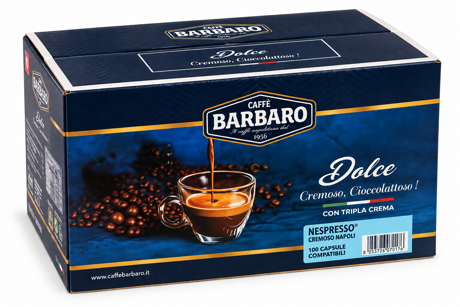 Caffè Barbaro CREMOSO NAPOLI Nespresso® kompatibel* 100 Caffè Barbaro CREMOSO NAPOLI Nespresso® kompatibel* 100